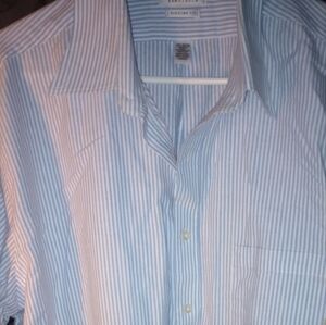 Van Heusen Blue Striped Oxford Shirt